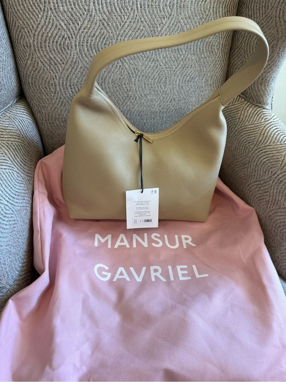 Mansur Gavriel Candy Hobo in Light Tan